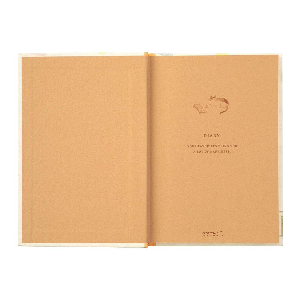 DESIGNPHIL Midori Дневник с кошачьим узором 12878006 - Милый журнал на животную тематику