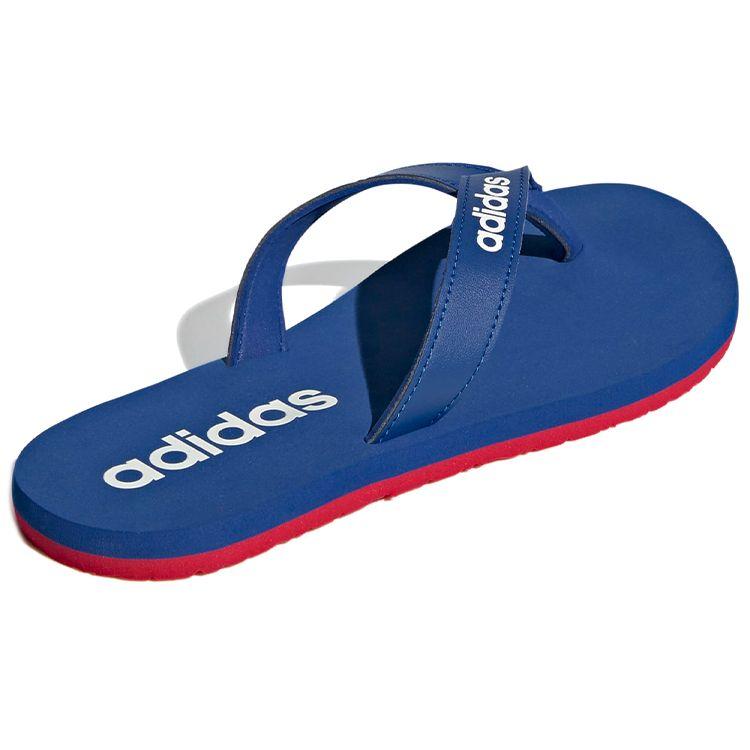 Adidas Eezay Flip Flop Non-Slip Durable Rubber Sole Silent Quick-Dry Slide Sandals Men Footwear Deep-Blue EG2040