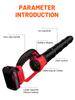 40V Cordless Leaf Blower With 5 Nozzles Tubes Powerful Electric Air Blower Efficient Leaf Snow Dust Blowing High Powerful Tool