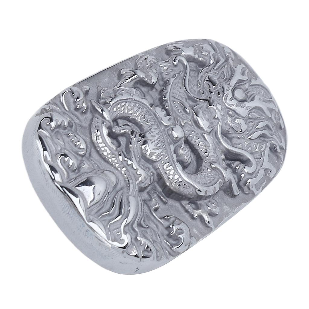Natural Terahertz Pendant Dragon Pattern Carved Energy Stone Pendant for Making Jewelry