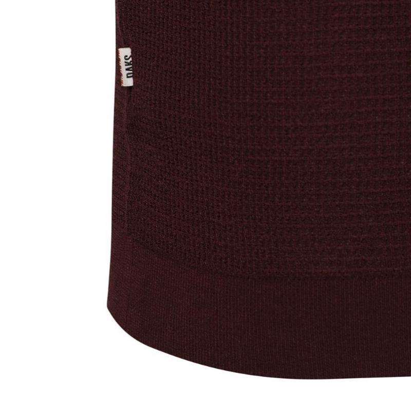 Daks Cotton Blend Strong Presentation Waffle Structure Collar Knit Dms1swts102r1