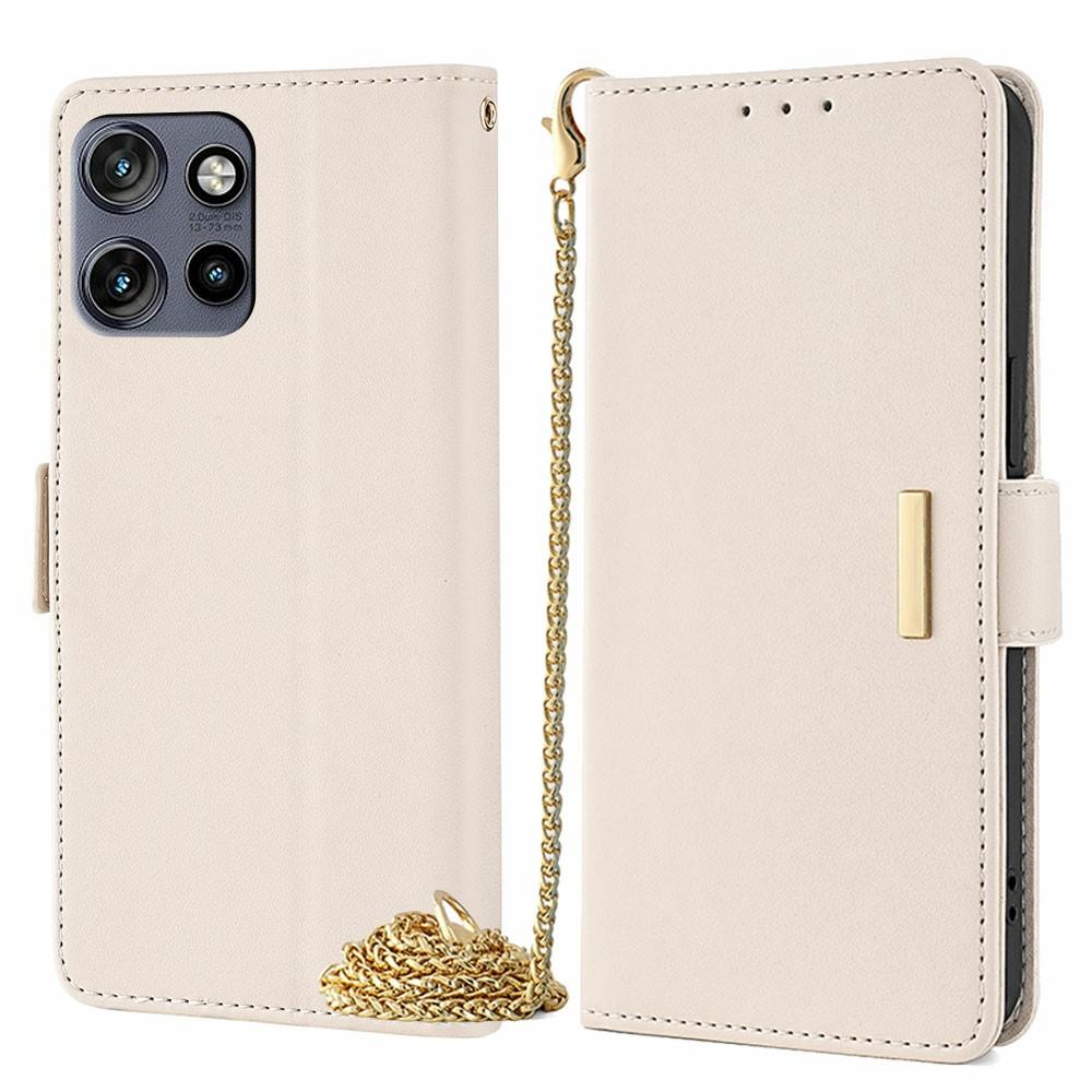 Чехол для телефона для Motorola Edge 50 Neo 5G/Moto S50 5G/ThinkPhone 25 из ПУ кожи, чехол-кошелек с подставкой и плечевым ремнем через плечо