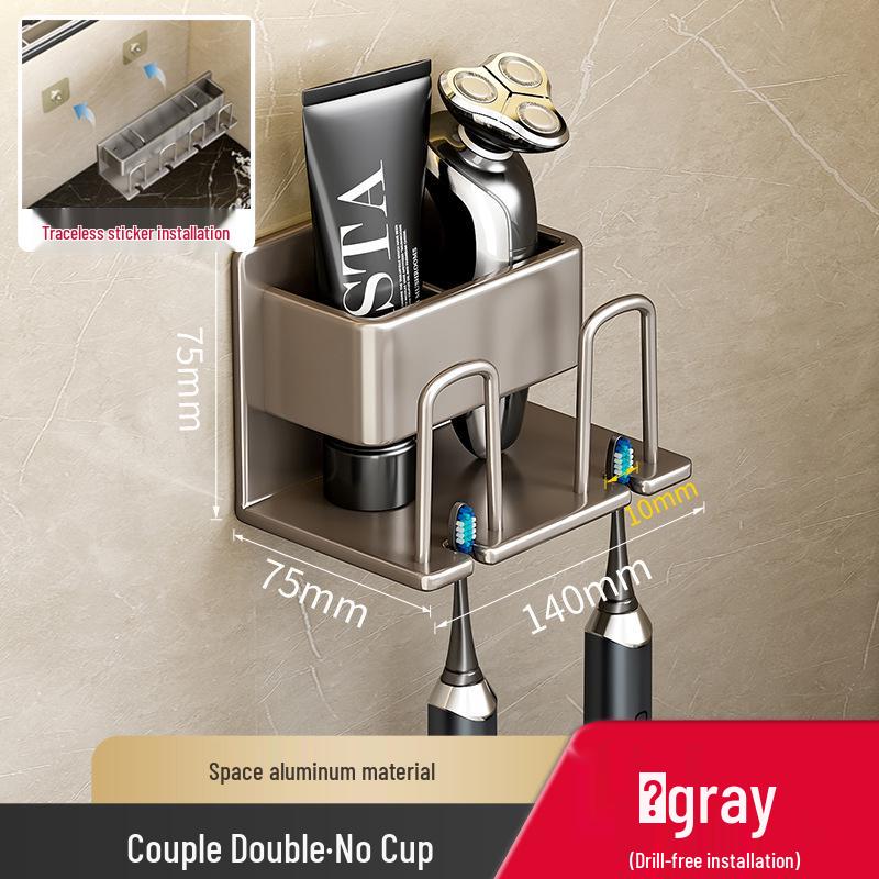 Настенный набор держателей для зубных щеток и ополаскивателя для рта без сверления