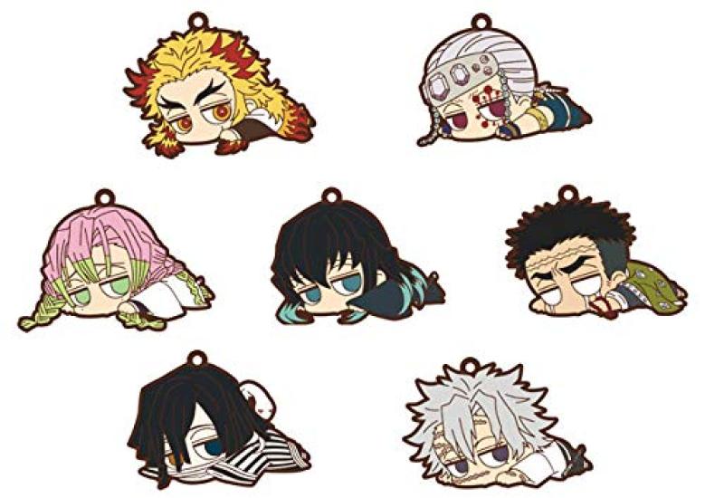 Demon Kimetsu no Yaiba Rubber Strap Collection Darun 3rd edition 7 pieces BOX Slayer
