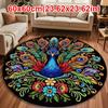 Нескользящий коврик с павлинами, мягкий дверной уплотнитель, прочный ковер с павлинами для гостиной, журнального столика, прикроватной тумбочки