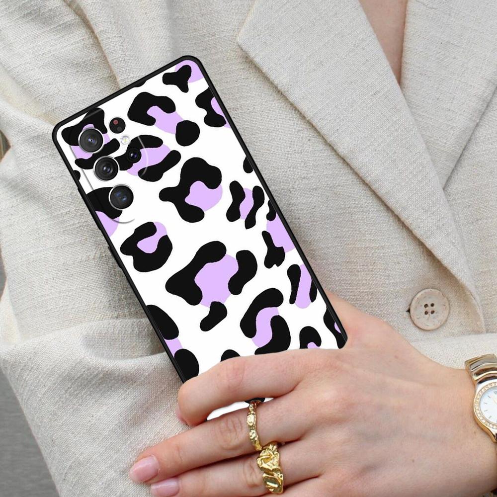 Cow Print Bumper Cell Phone Case for Samsung Galaxy S26 Ultra S25 S24 S23 S22 S21 S20 Note10 Cover