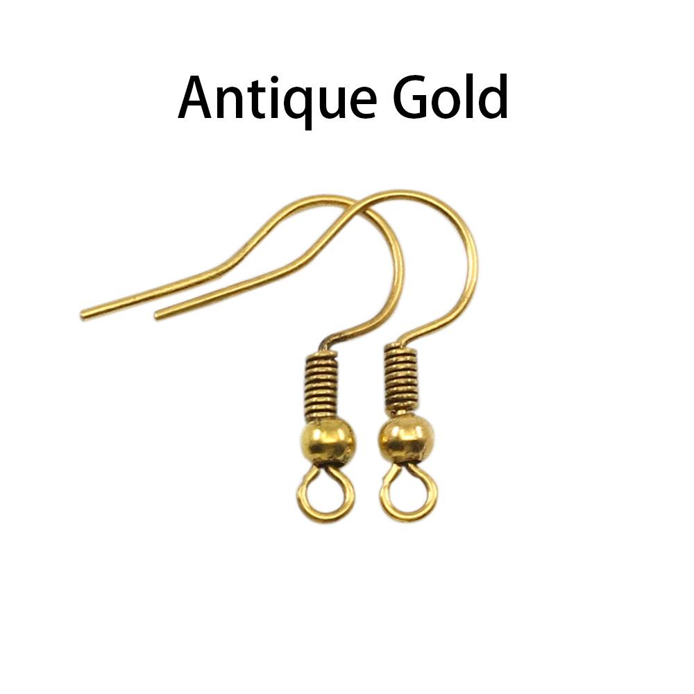 100-200pcs/lot 20x17mm Earring Findings Ear Clasps Hooks For DIY Jewelry Making Accessories Iron Hook Ear wire Jewelry Supplies