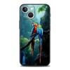 Чехол для телефона с попугаем для iPhone 17 16 15 Pro Max 11 12 13 14 7 8 Plus SE 2020 X XR XS Мягкий Черный