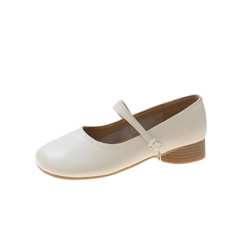 Round Head Low Heel Mary Jane Shoes Women's Summer 2025 New Korean Version Doudou Shoes Single Shoe Women's Manufacturer