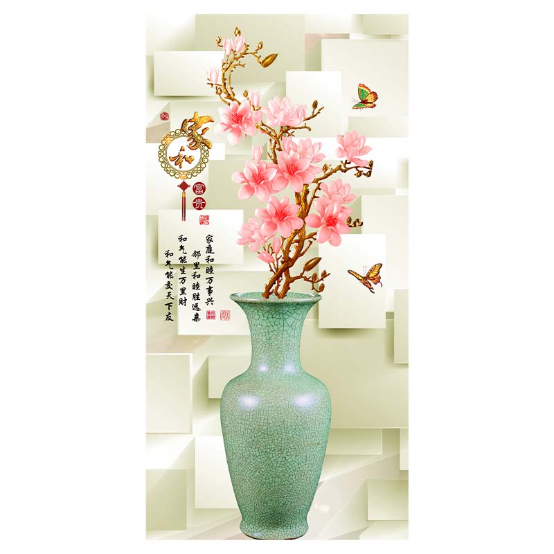 3D абстрактный цветок холст картина стереоскопические цветы настенные художественные постеры и принт квадро настенная картина украшение дома китайские элементы