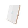 LangYeao ZigBee EU UK Aluminum Frame Tuya Smart Touch Switch 1/2/3 Gang Wall Light Switch No Neutral No Capacitor for Smart Home