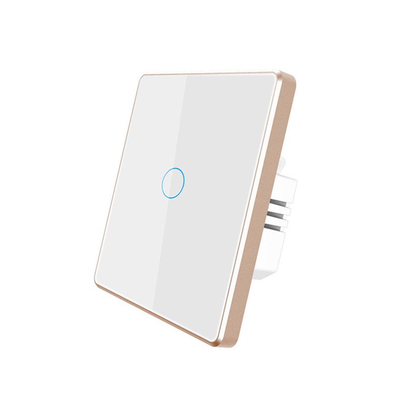LangYeao ZigBee EU UK Aluminum Frame Tuya Smart Touch Switch 1/2/3 Gang Wall Light Switch No Neutral No Capacitor for Smart Home