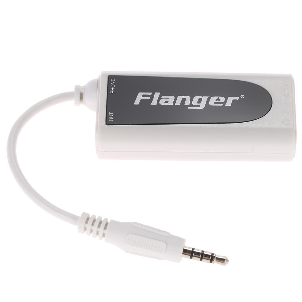 Гитарный адаптер Flanger FC-21 для электрогитары/бас-гитары с аудиоразъемом 3,5 мм. Адаптируется для iPhone/iPad/Android-телефонов и планшетов