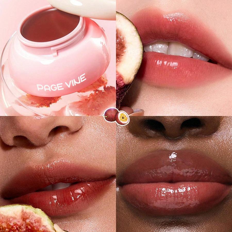 8 Color Jar Lip Nectar Hydrating Mirror Lip Glaze Milk Jar Lip Oil Doodle Lips Whitening Translucent Moisturizing