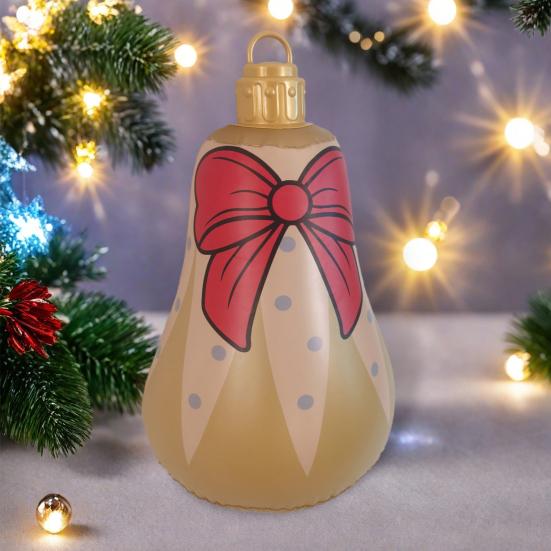 Рождественское надувное украшение Надувная елка Перчатка Украшение Многоразовый надувной подвесной рождественский шар для уличного и комнатного праздничного декора