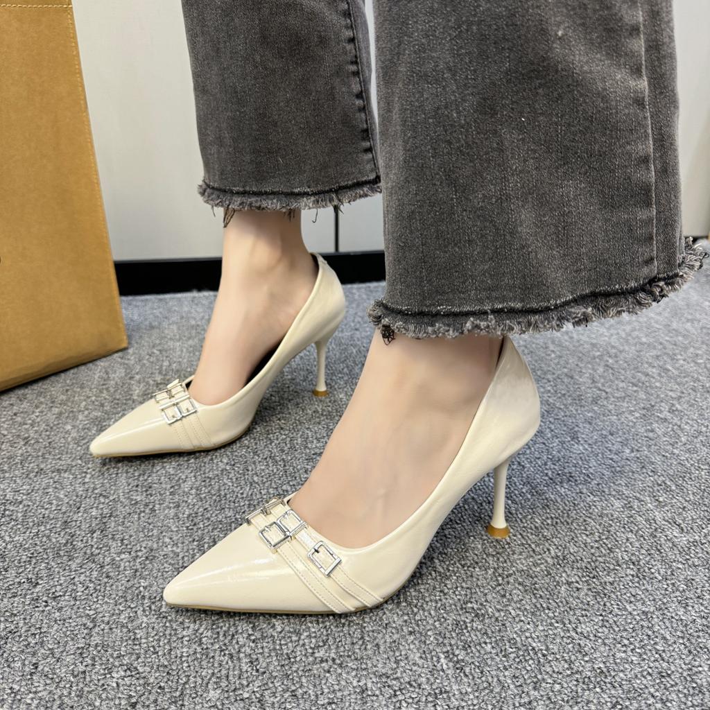 Women Pumps Fashion Elegant Female Shoes Thin High Heels New In Pointed Toe Red Sandals Ladies Sandals Slides Footwear