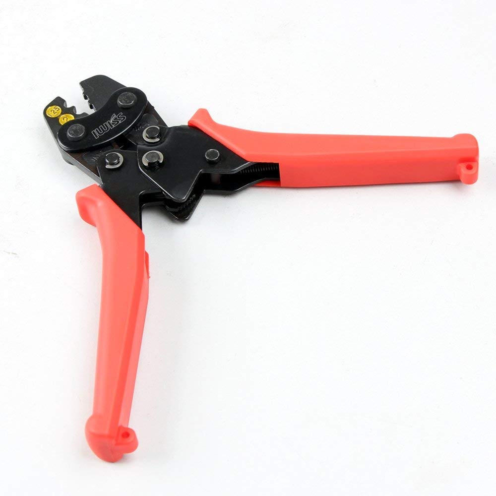 Мини-клещи для обжима IWISS для обжима оголенных наконечников и гильз HS-1MA, 1,25-2,5 мм²