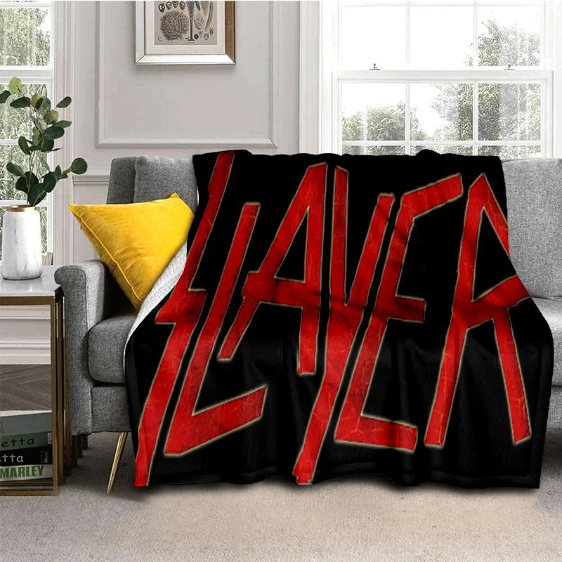 29 Style Slayer Heavy Metal Rcck Band Sign Blanket,Soft Throw Blanket for Home Bedroom Bed Sofa Travel Cover Kid Gift