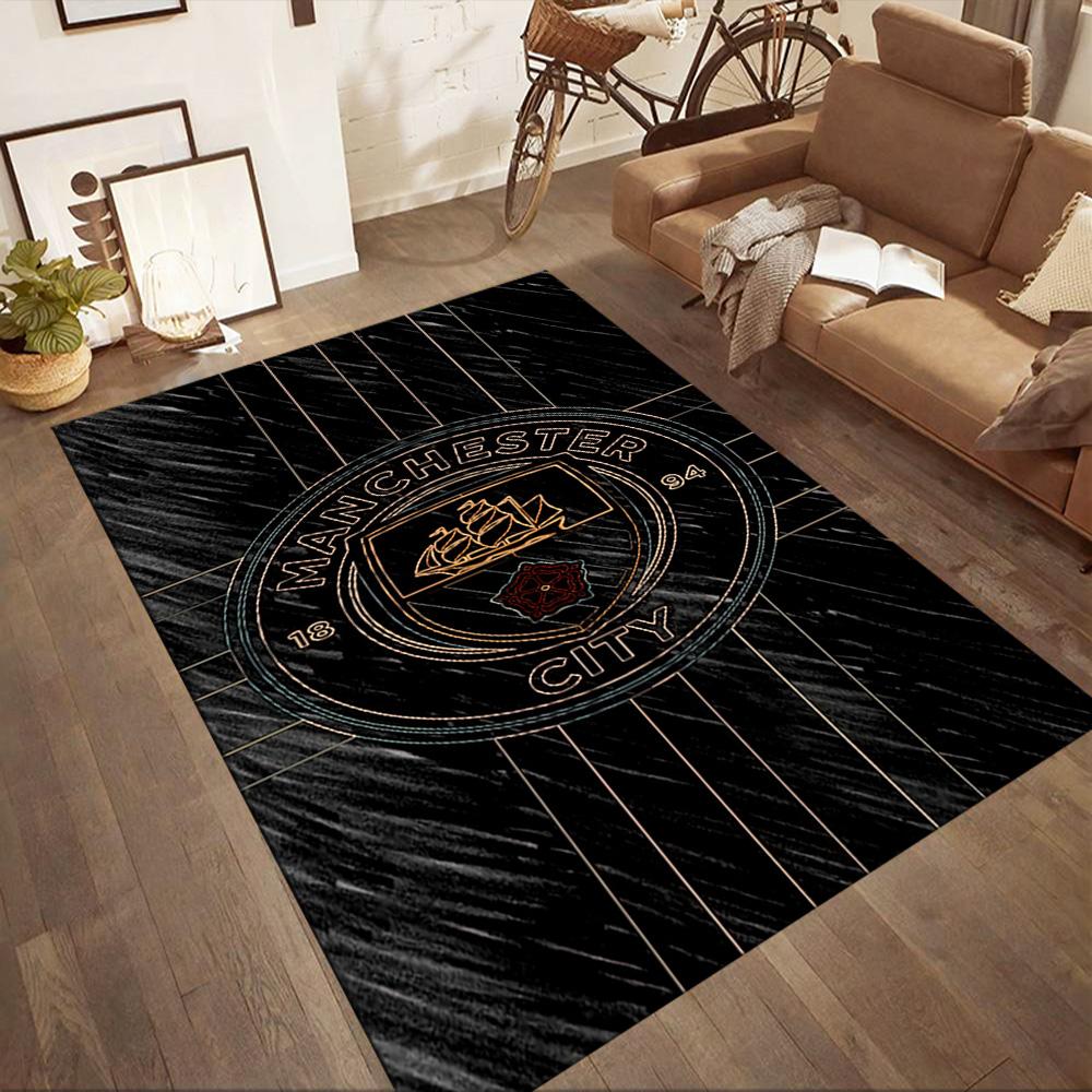 Manchester City Area Rug Perfect For Kitchen Entryway Bedrooms Balcony Antislip Rug Anime Office Decor Luxury Gift For Birthday Christmas Wedding