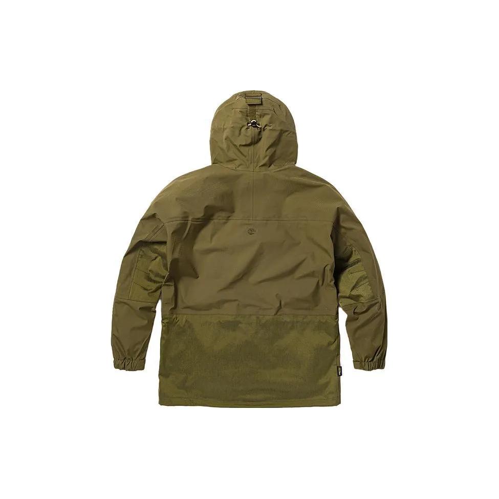 Timberland Jackets Men's Dark Olive Green Hooded Moderate Other (Unisex) Jackets A2MDU 302
