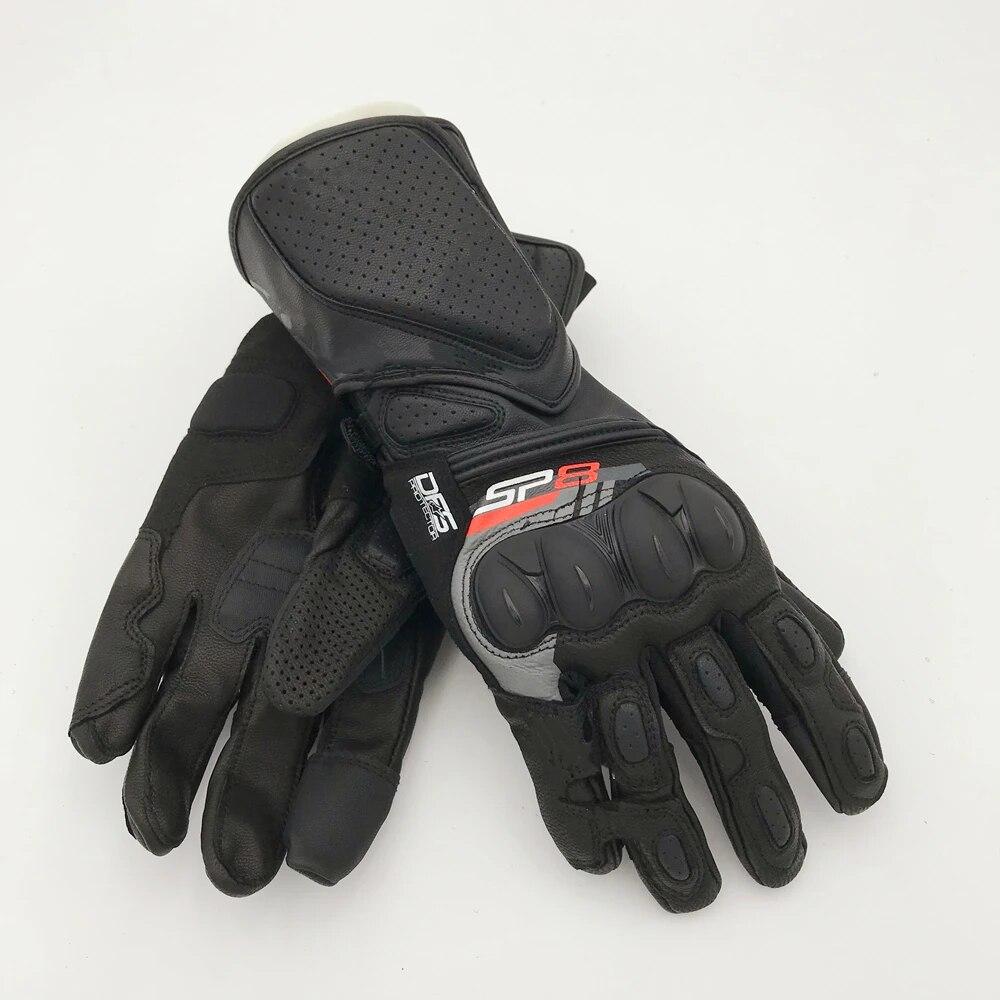 New SP-8 V3 LEATHER GLOVES Motorcycle Anti-Fall Summer Long Gloves Touch Screen
