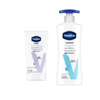 Набор лосьон для тела и крем для рук Vaseline для чувствительной кожи