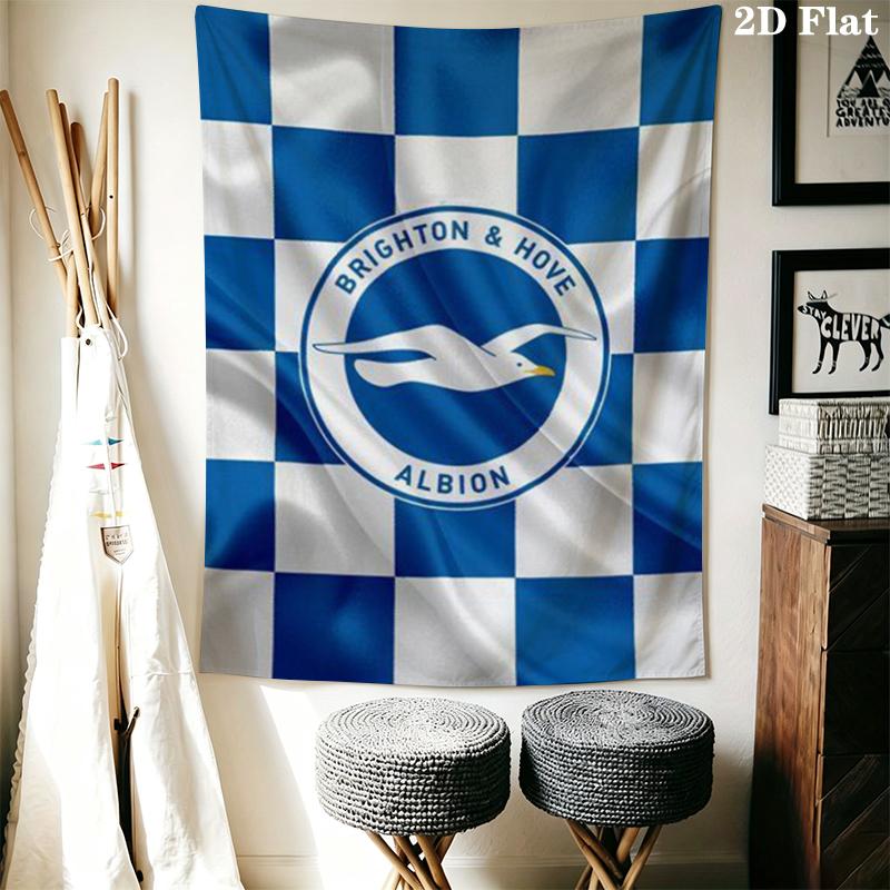 Brighton Wall Tapestry Aesthetic Wall Hanging Printed Fabric Blanket Decorative Tapestries for Bedroom Living Room Home Decor