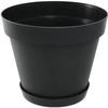 EDA Round Flower Pot TOSCANE - 76 L - Ø 60 X H 47 Cm - Anthracite Grey