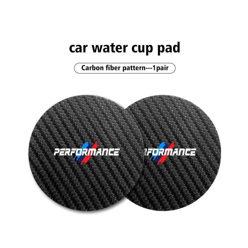 BAAY1 Car Sticker For BMW For BMW Car Universal Cup Holder Anti-Slip Insert Coasters Pads Accessories E30 E34 E36 E39 E46 E52 E53 E60