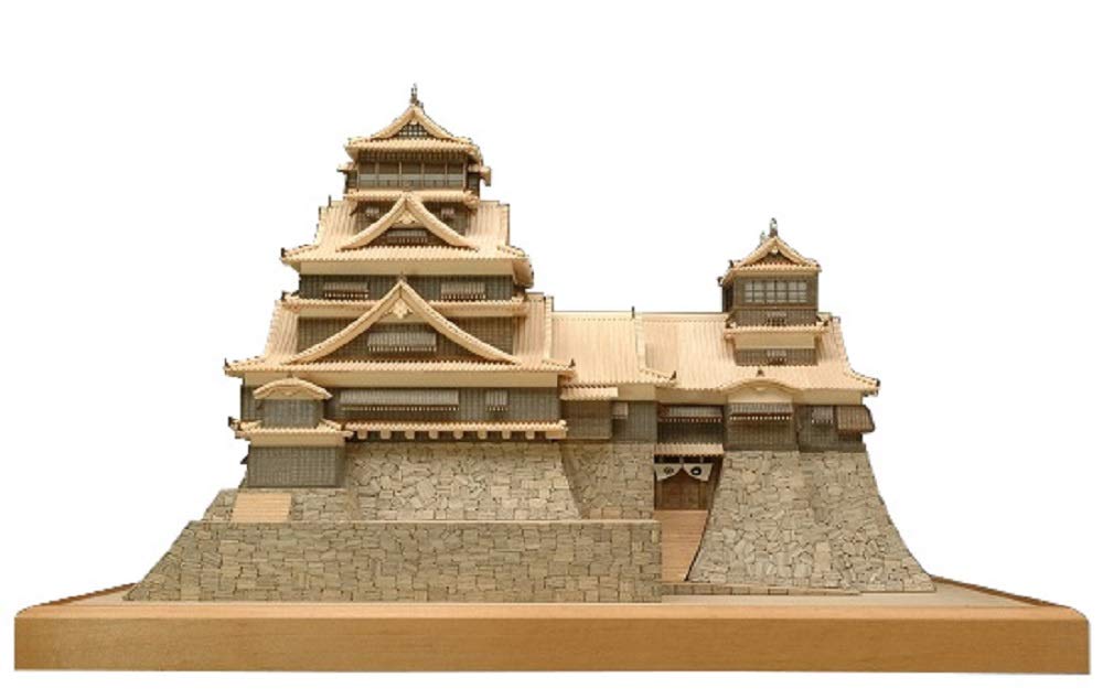 Woody Joe Kumamoto Castle Wooden Model Assembly Kit 1/150