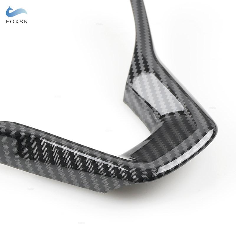 For Honda Accord 10 10th 2018 2010 Car Interior Steering Wheel Frame Cover Trim ABS Carbon Fiber Grain