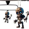 Car Rearview Mirror Skull Car Pendant,Acrylic Car Rearview Mirror Pendant - Skull Design 2D