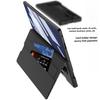 Fold7 Phone Case + Film for Samsung Galaxy Z Fold 7 Card Holder Magnetic Buckle Wallet Flip Pu Leather Invisible Bracket Cover