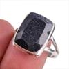 Natural Blue Sunstone Gemstone 925 Solid Sterling Silver Jewelry Ring S.9 k7M70