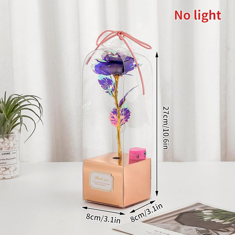 Красная Роза Цветок Искусственный Цветок 2025 Роза в Стеклянном Куполе Креативный Подарок на День Святого Валентина Свадебная Галактическая Роза Новогодний Подарок