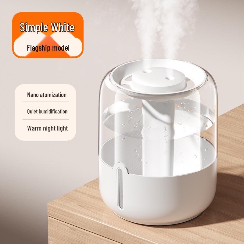 5 л увлажнитель с двойным распылением с USB, бесшумная работа, ночник и цифровой дисплей для дома, спальни и офиса