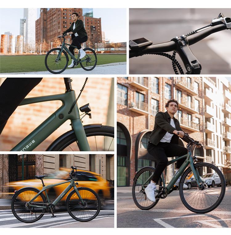 ENGWE N1 AIR Сверхлегкий карбоновый электровелосипед | 36 В 10 А·ч, запас хода 100 км | GPS Anti-Theft | Shimano 7-скоростной