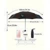 1pc Mini Pocket Umbrella for Sun Protection and Rain Blocking, Uv Resistant, Foldable and Portable for School, Office, Household, Travel