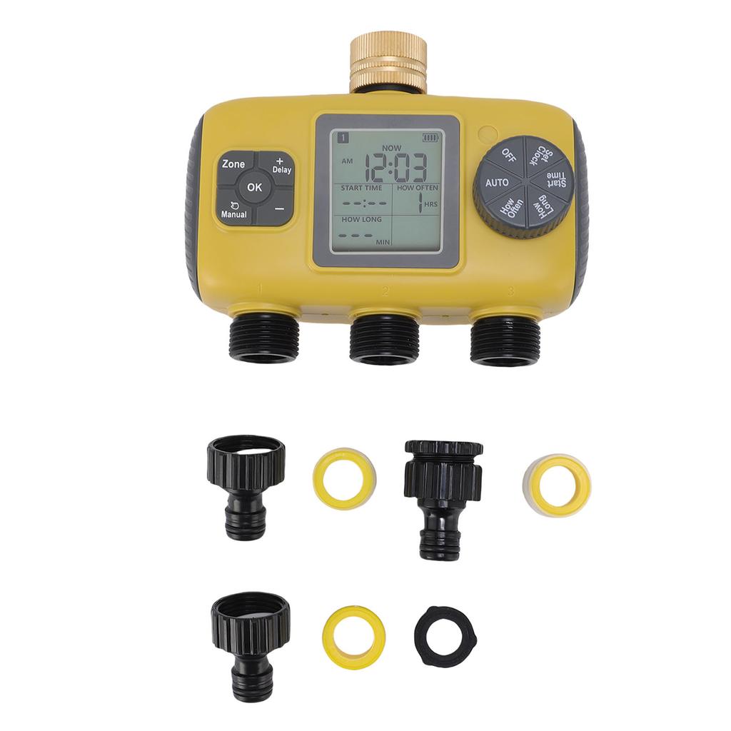 Умный таймер полива 3-канальный контроллер водяных клапанов для ирригации сада, газона, теплицы