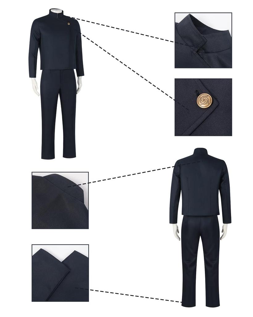 Парик для косплея Сатору Школьные дни Магическая битва Костюм для косплея с очками Полный комплект Костюм для взрослых Костюм Школьный фестиваль Сатору Косплей Сатору