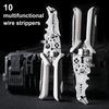 Многофункциональный инструмент для снятия изоляции проводов Сверхпрочные плоскогубцы для снятия изоляции проводов из сплава Обжимной инструмент Резак Эргономичный