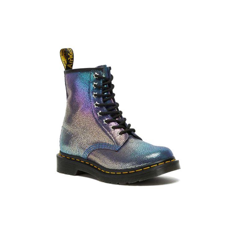 Доктор. Martens 1460 Rainbow Ray Замшевые Прочные Водонепроницаемые Короткие Ботинки Женские ботинки Фиолетовые 26963500