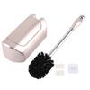 Stainless Steel Handle Toilet Brush with Holder Home Hotel Bathroom Cleaning Tool Set
