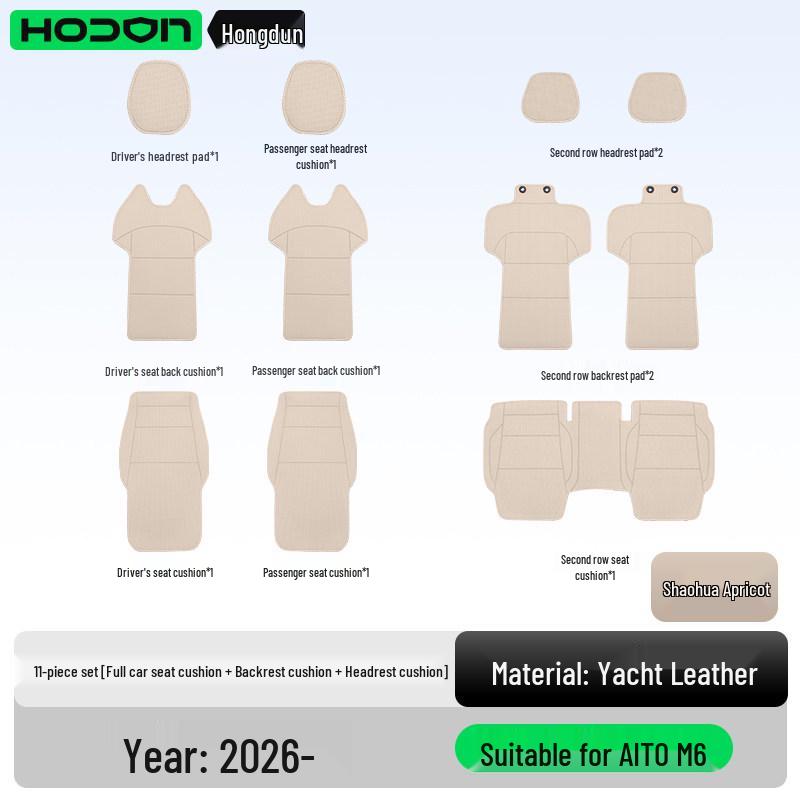 All-Season Ventilated Seat Cushion for AITO M6 - Breathable Interior Cover.