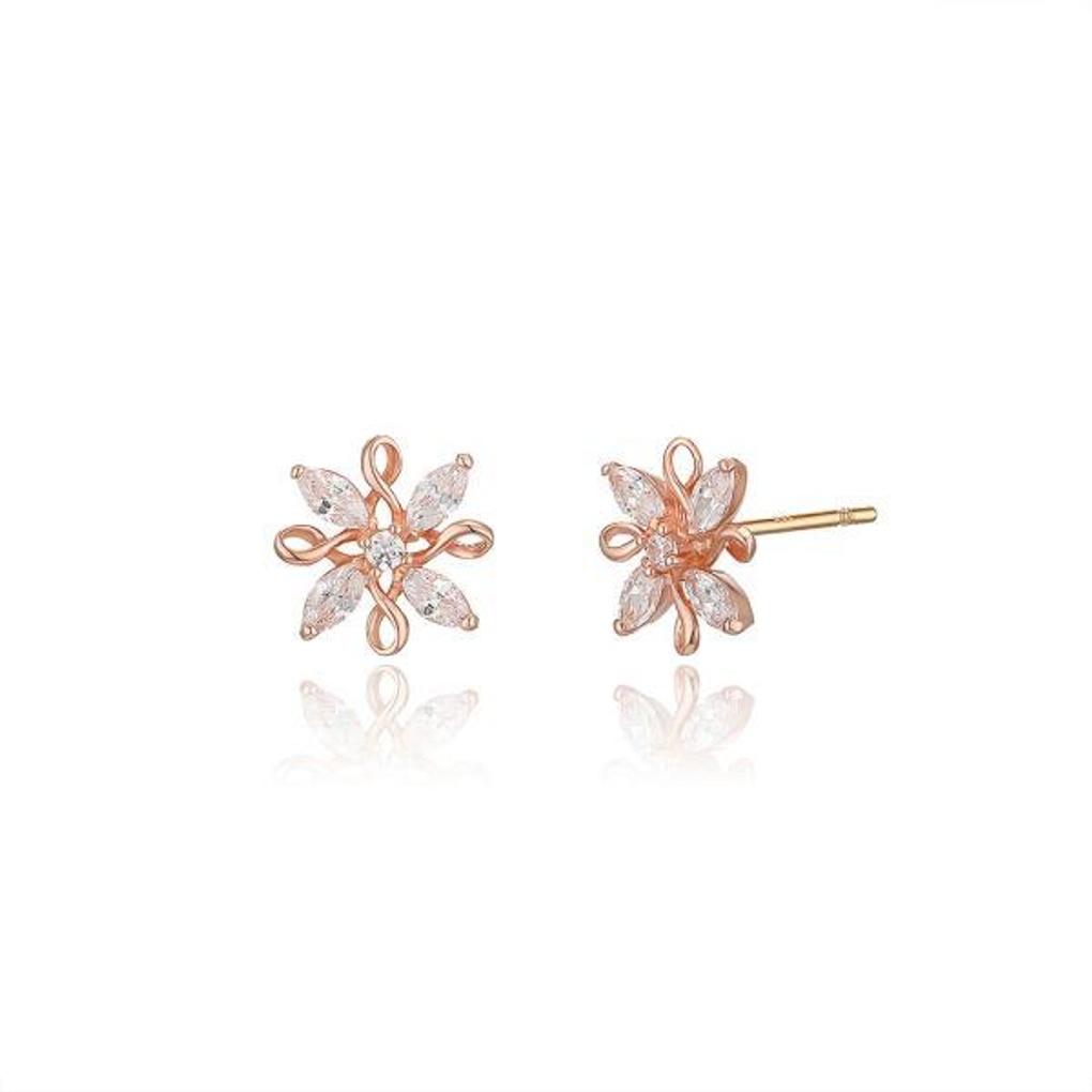LLOYD Flower Stone 10k Earrings LPTL3032T