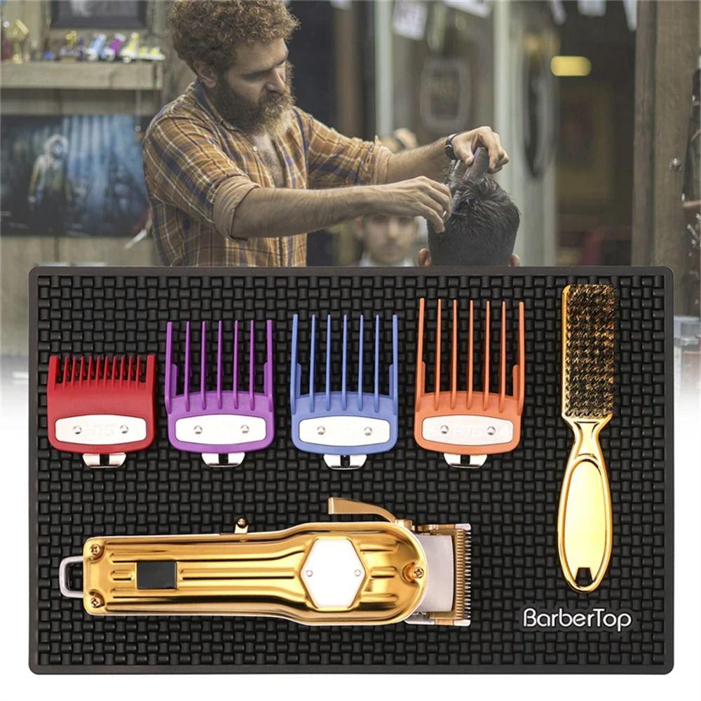 Black Rubber Storage Mat Heat Resistant Siliconen Mat Durable Anti Slip Barber Station Pad