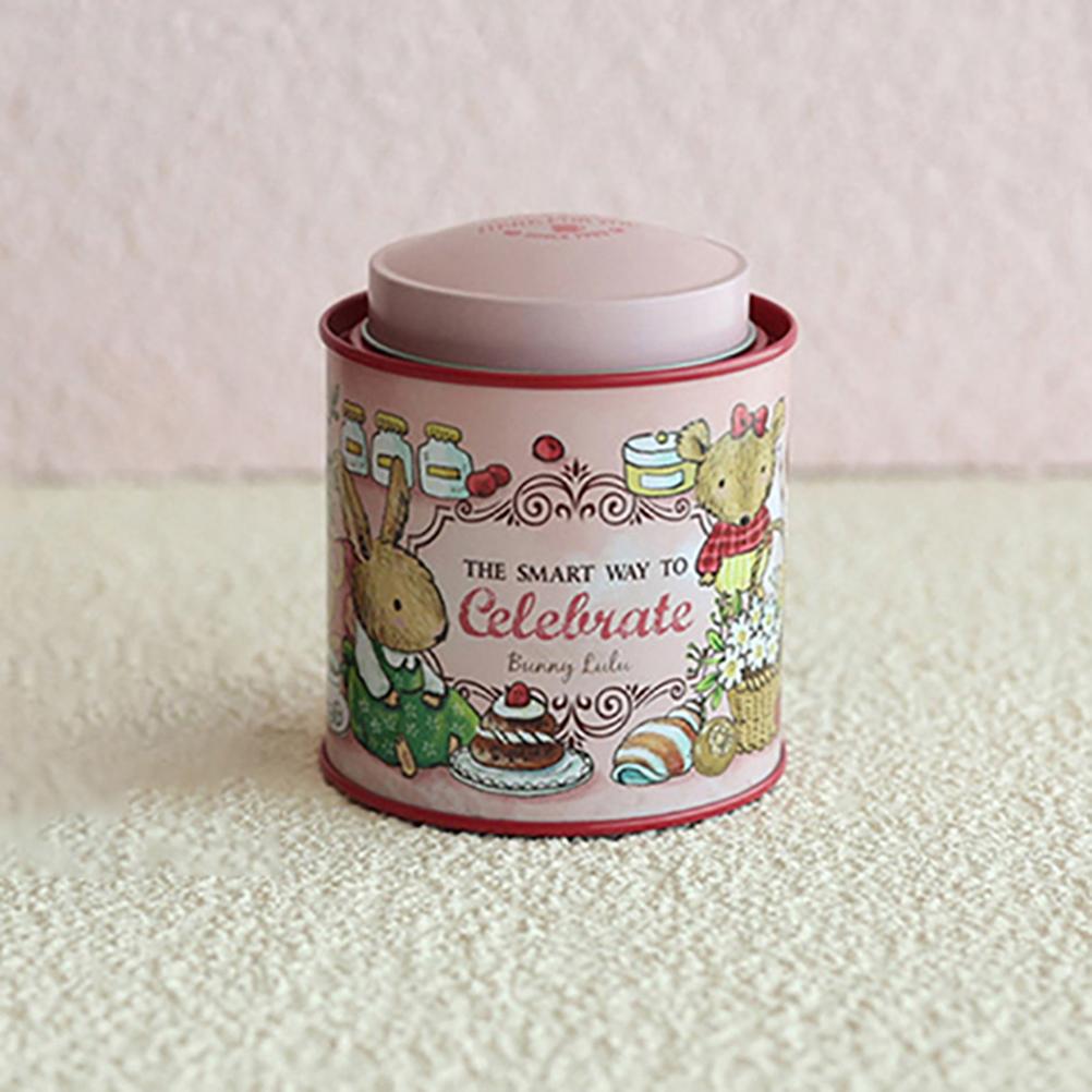 Мультяшный чемоданчик Jellycat в виде кролика, жестяная коробка для хранения, коробка для конфет и печенья, круглая металлическая шкатулка для украшений, подарочная коробка для свадьбы, дня рождения, вечеринки