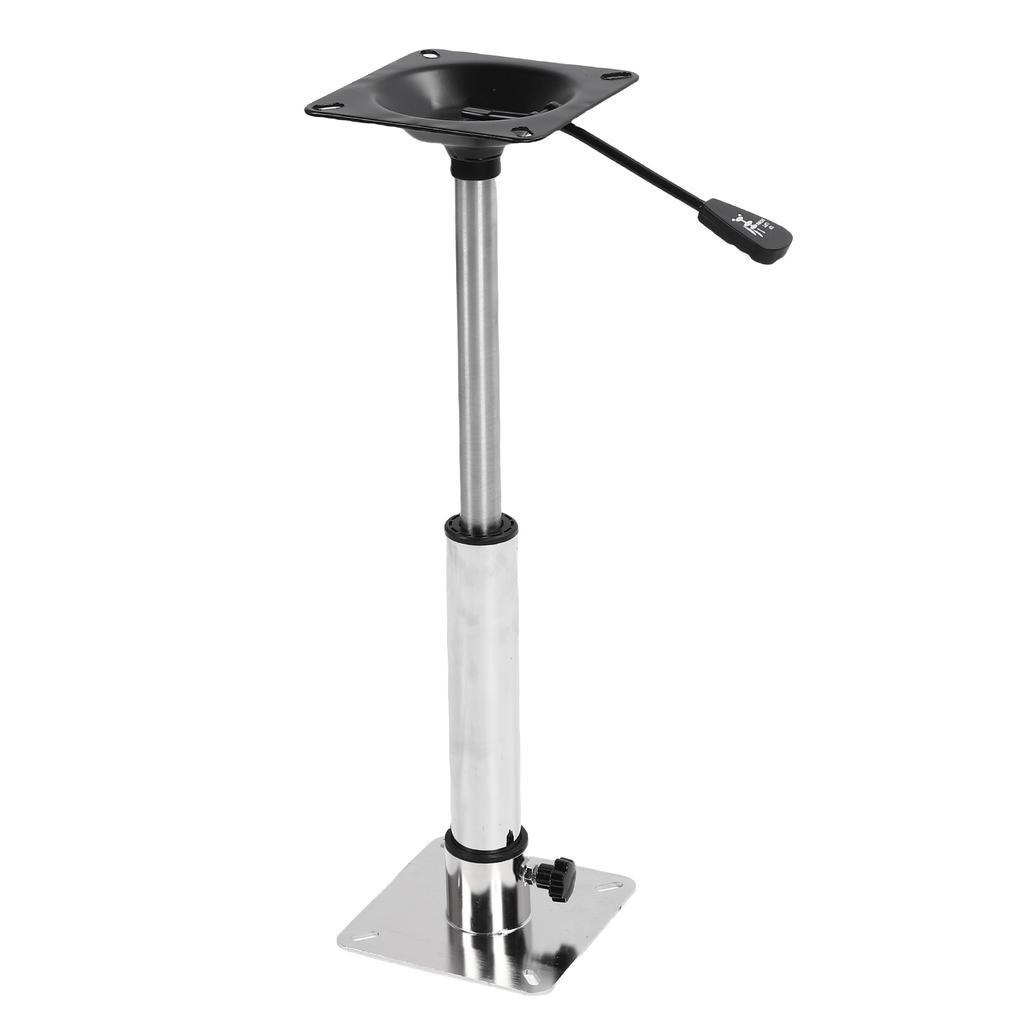 Boat Seat Pedestal Base Mount Kit Stainless Steel Adjustable 400 500mm Thread Rotatable for Yachts Ships Pontoon Bridge