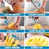 1Pcs Stainless Steel Pineapple Peeler Pineapple Corer Slicer Fruit Cutter Slicer Peeler Accessories Kitchen Gadget Tool