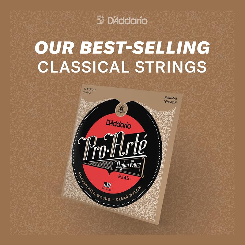 Струны для классической гитары D'Addario Pro-Arte Silver/Clear Normal EJ45 [Оригинальный продукт для внутреннего рынка]